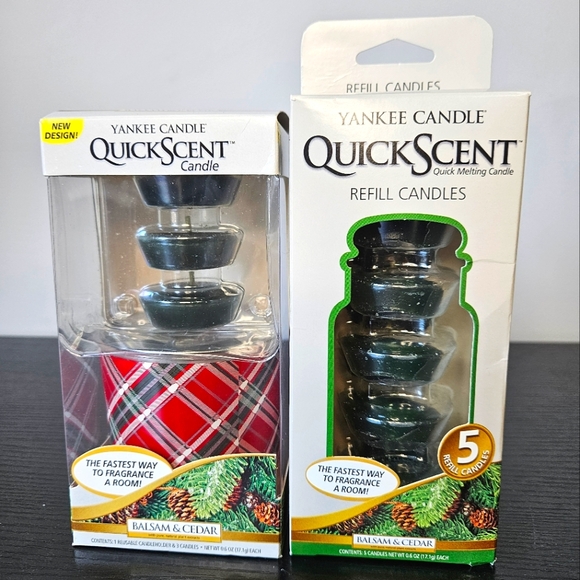 NOS Vintage Christmas Holiday Yankee Candle Lot Quick Scent/Tarts/ Candle - Picture 7 of 7